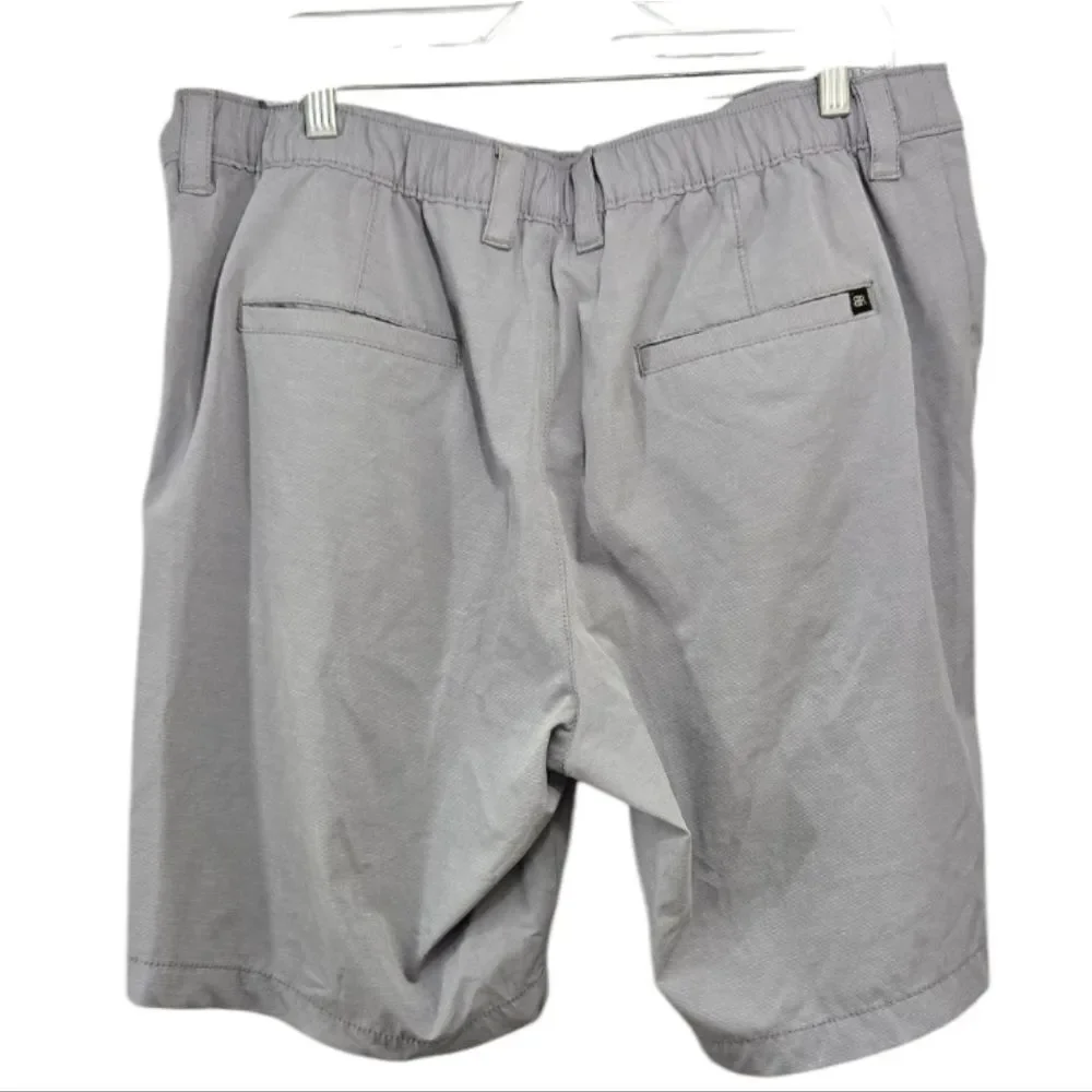 Banana Republic Men's 38 Flat Front Short Gray Comfort Stretch Active Casual